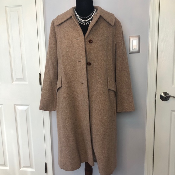 Jackets & Blazers - Vintage, camel 100% wool coat.